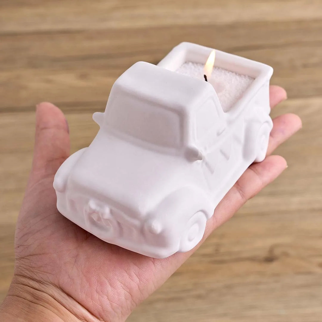 3D Car Plant Flowerpot Silicone Mold DIY Cartoon Car Candle Jar Casting Molds Plaster Resin Storage Box Craft Making Home Decor