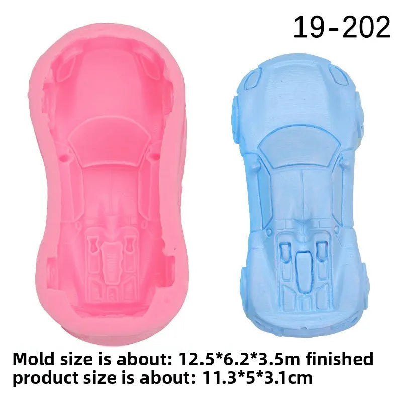 3D car model silicone mold made of epoxy resin can be used for DIY decoration cake flipping sugar