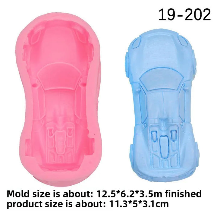 3D car model silicone mold made of epoxy resin can be used for DIY decoration cake flipping sugar