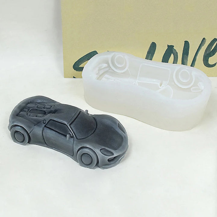 3D Creative Sports Cars Silicone Mold Scented Candle Soap Resin Plaster Crafts Mold DIY Home Decor Durable Mold