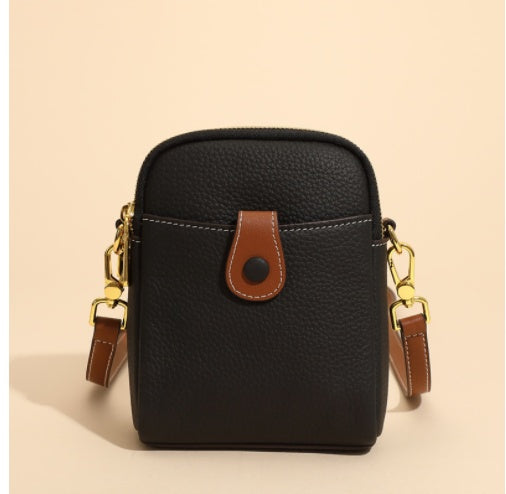 Lychee Pattern Small Mobile Phone Bag Crossbody / Shoulder Bags - Wallet