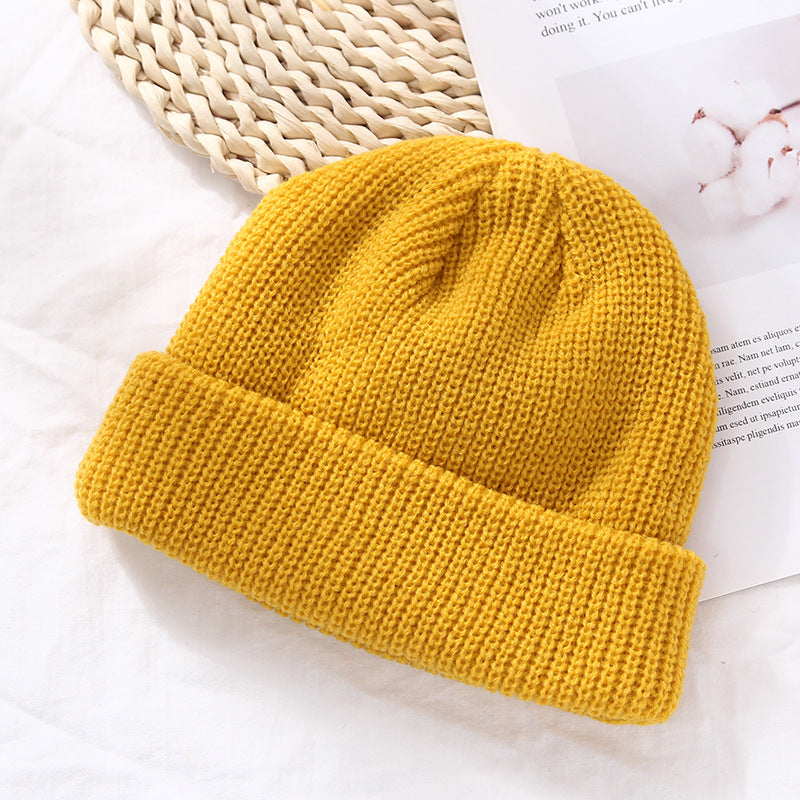 Autumn And Winter Warm Landlord Hat Melon Skin Retro Knitted Hat
