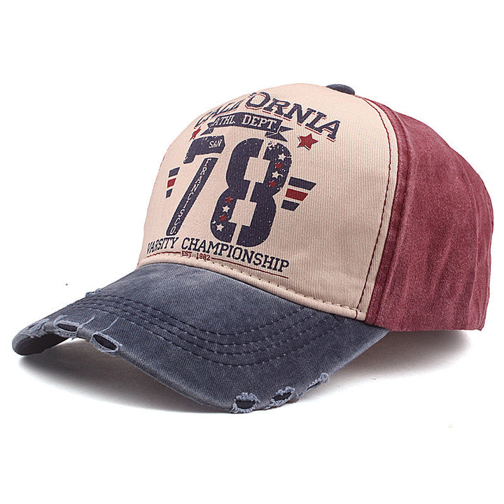 Washed Coating Sunshade Casual Duck Tongue Baseball Cap