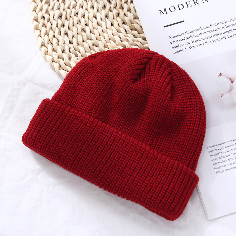 Autumn And Winter Warm Landlord Hat Melon Skin Retro Knitted Hat
