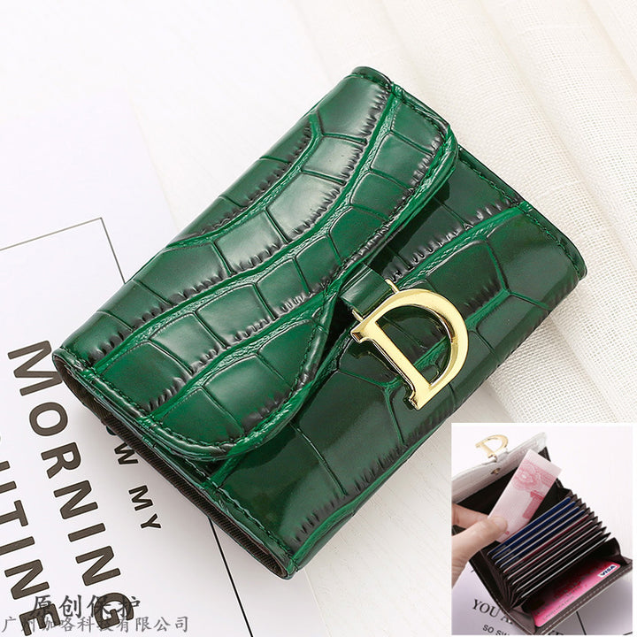 Fashion Personality Cowhide Texture Card Holder