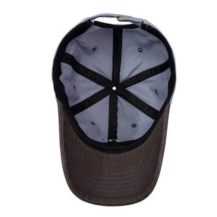 Color Matching Baseball Cap Casual Versatile Soft Top