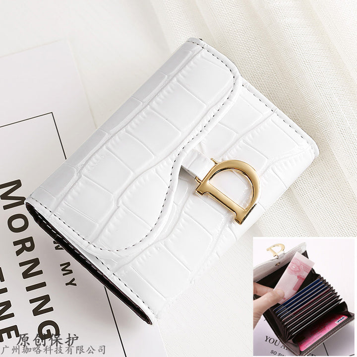 Fashion Personality Cowhide Texture Card Holder