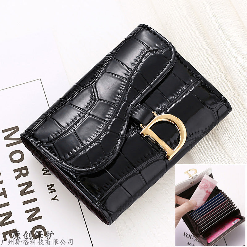 Fashion Personality Cowhide Texture Card Holder