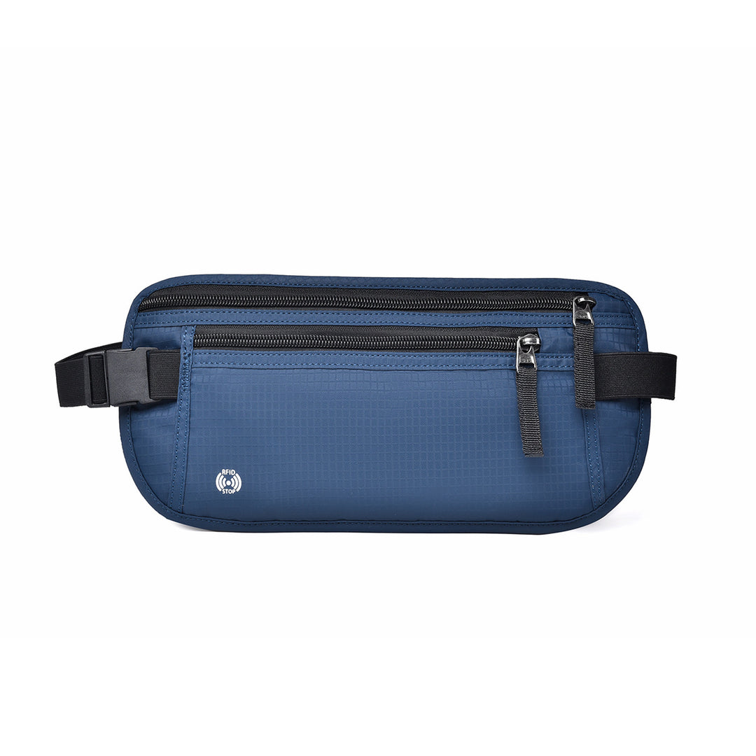 Hidden Anti-Theft Waist Bag with RFID Protection – Waterproof Travel Pouch for Passport, Phone &amp; Valuables