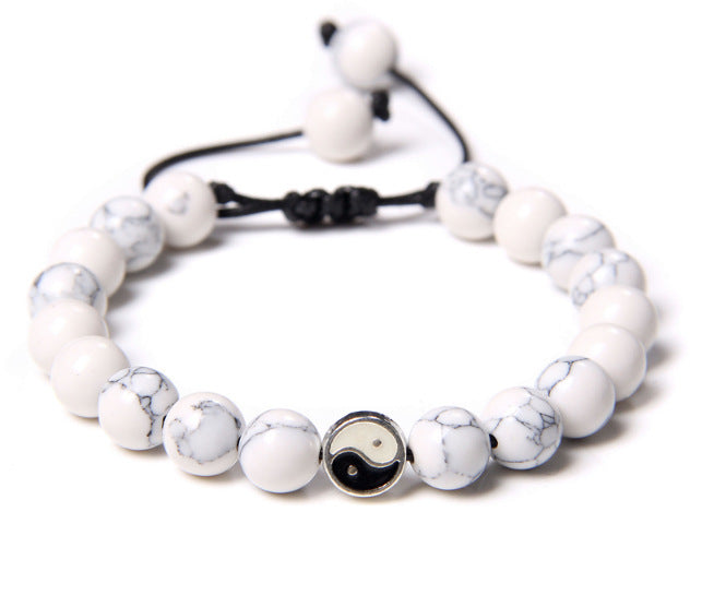 Buddha Beads Bracelets Volcanic Stone Crown