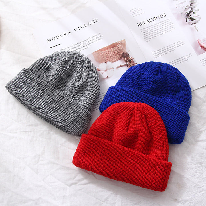 Autumn And Winter Warm Landlord Hat Melon Skin Retro Knitted Hat