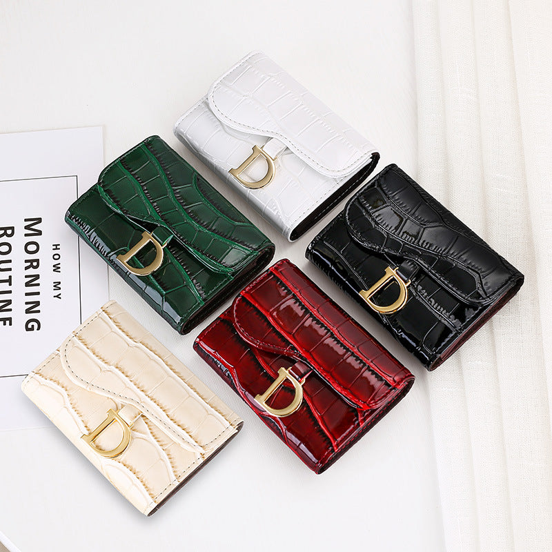 Fashion Personality Cowhide Texture Card Holder