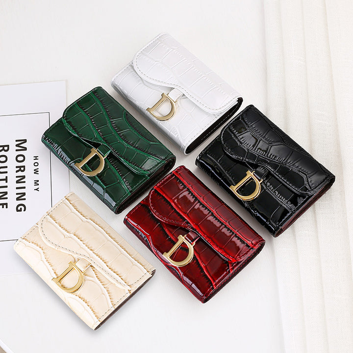 Fashion Personality Cowhide Texture Card Holder