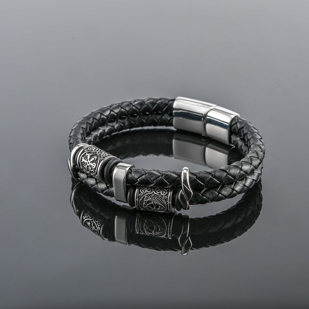 Men's Multi-layer Leather Woven Bracelet