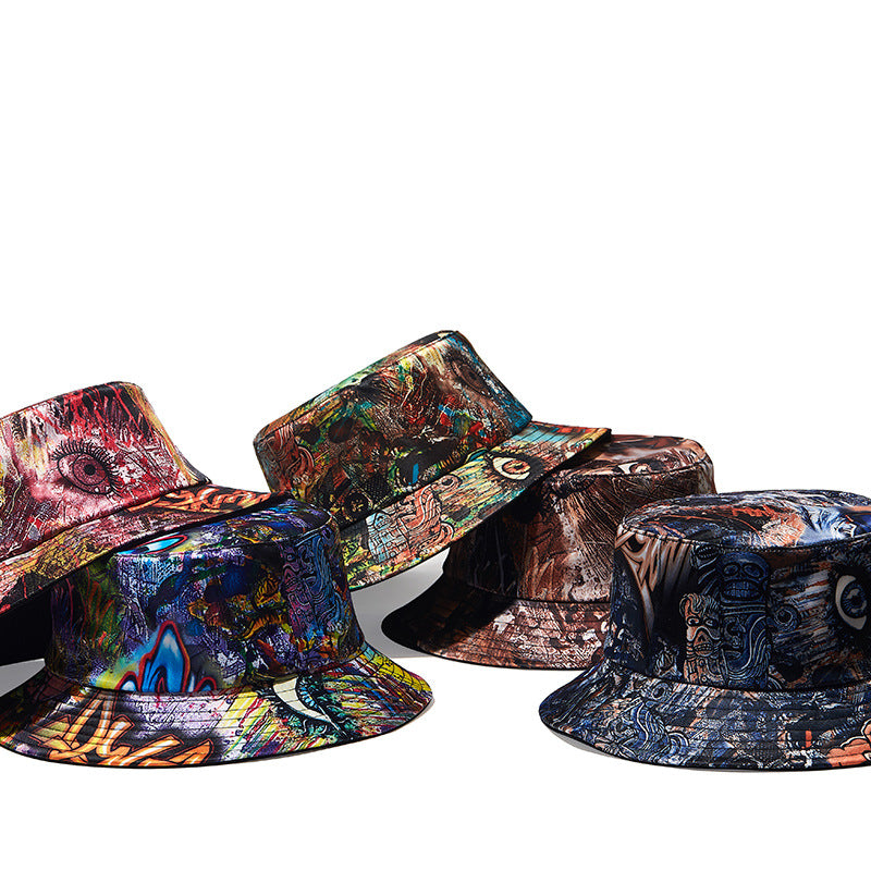 Graffiti Print Fisherman Hat