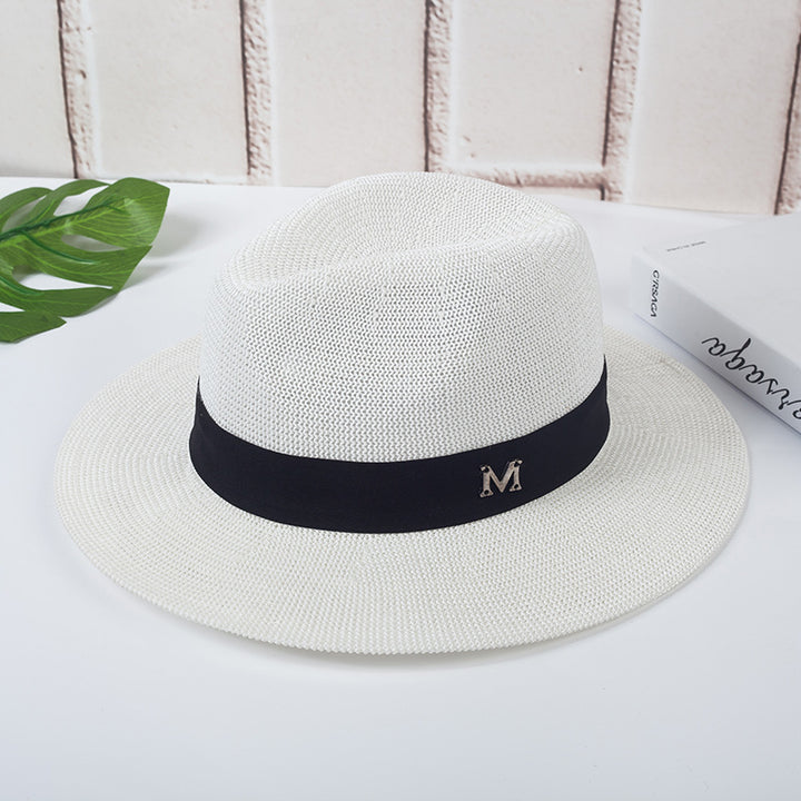 Jazz Hat Beach Sun Hat Panama Straw Sun Hat