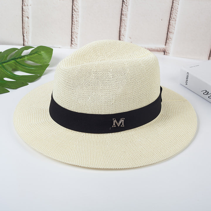 Jazz Hat Beach Sun Hat Panama Straw Sun Hat