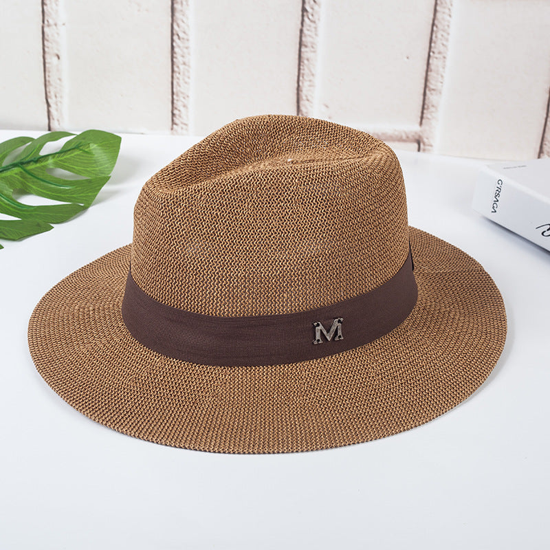 Jazz Hat Beach Sun Hat Panama Straw Sun Hat