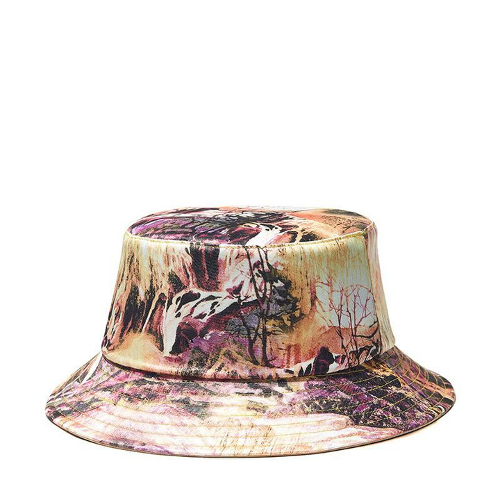 Landscape Painting Print Fisherman Hat