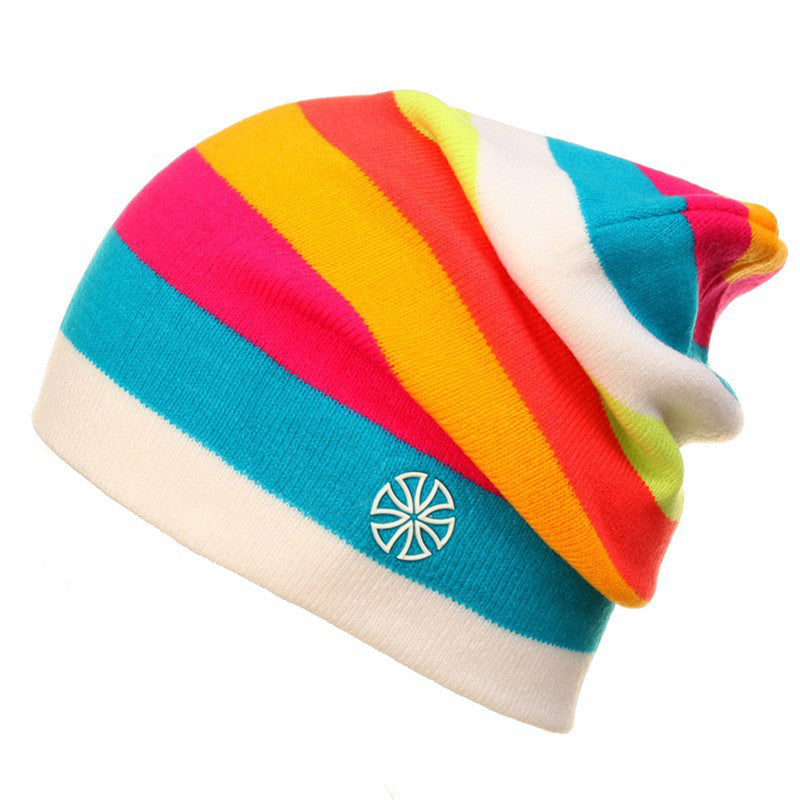 Cycling Skating Hat Ski Hat Rainbow Hat