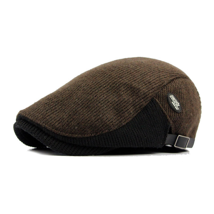 Autumn and winter thick warm beret men's hat