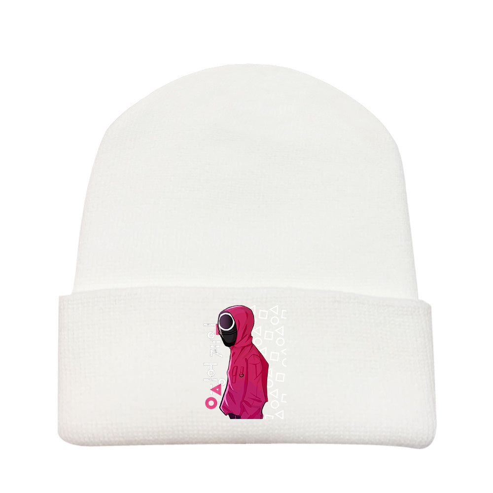 Simple Knitted 2D Digital Printing Elastic Cap