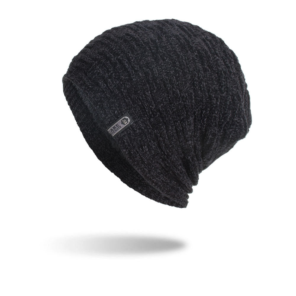 Fleece Horizontal And Vertical Pattern Cloth Hat