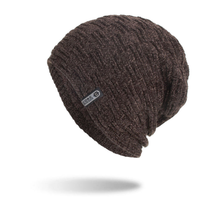 Fleece Horizontal And Vertical Pattern Cloth Hat