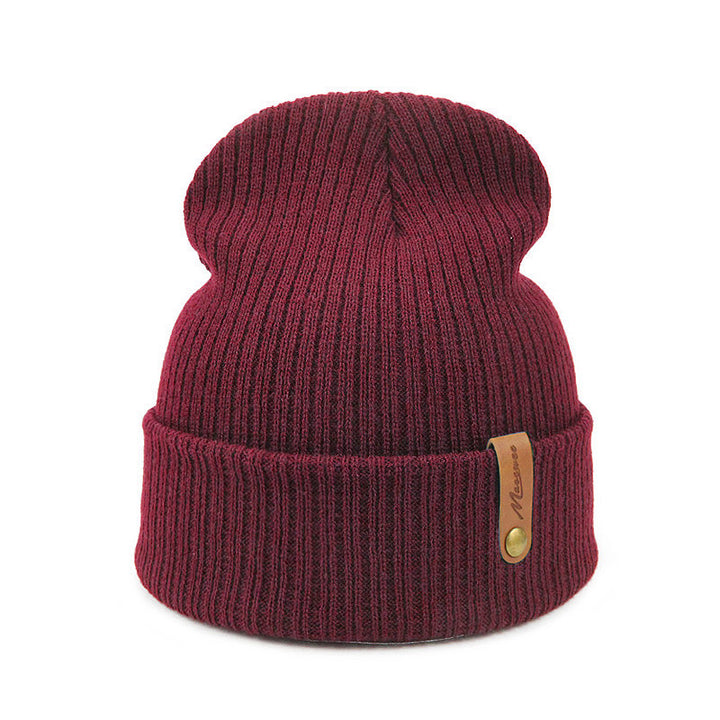 Hat Men's And Women's Autumn And Winter Knitting Wool Beanie Sleeve Hat Warm Fashion Hat